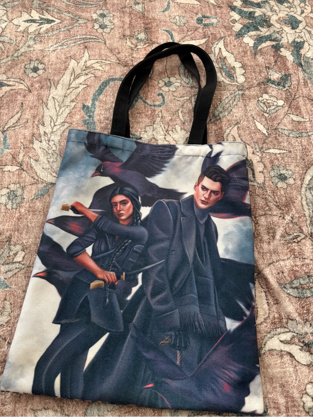 Six of Crows Book Small Tote Bag Kaz and Inej